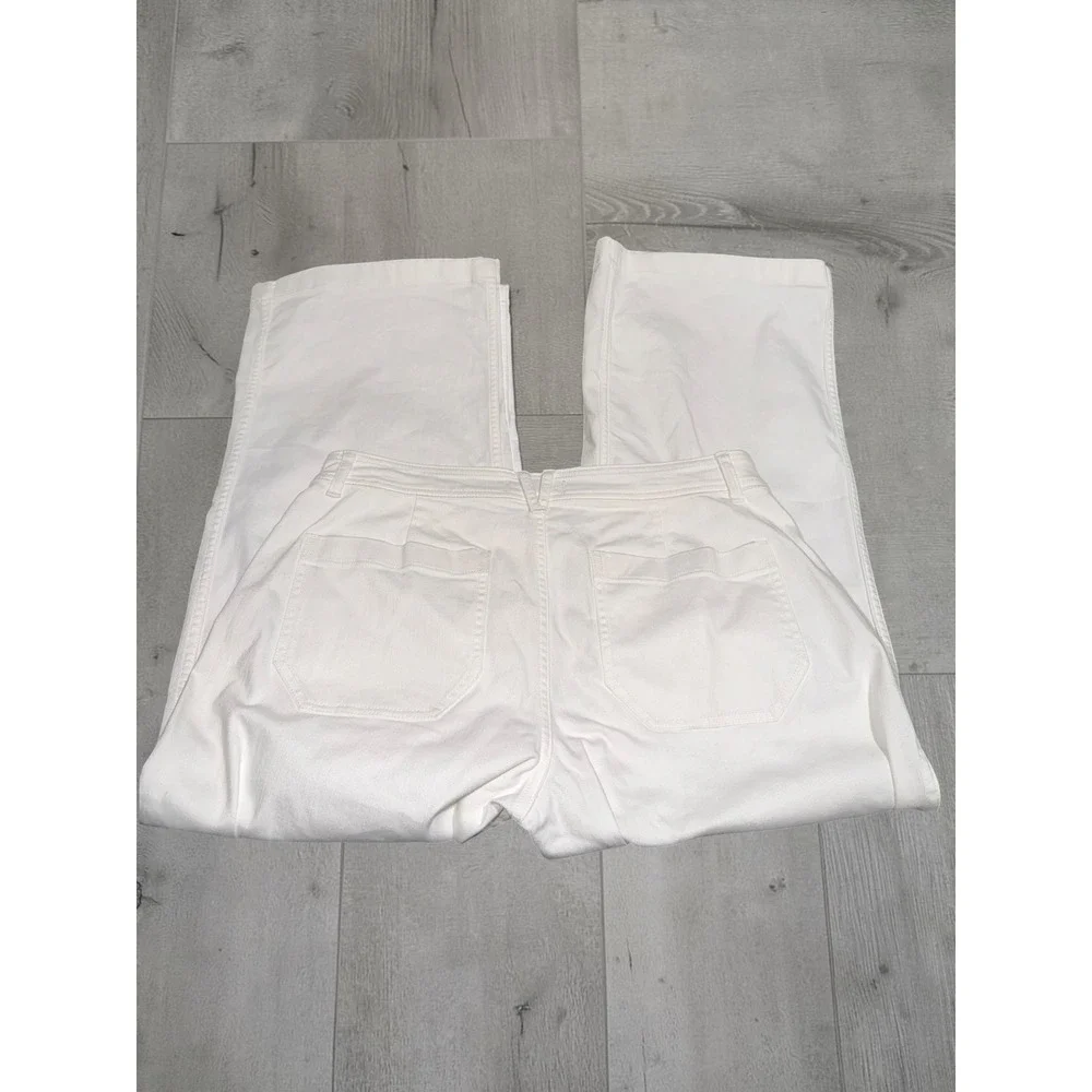 Vineyard Vines White Cropped Wide‎ Leg Sailor Pants Women's Size 31 NWOT